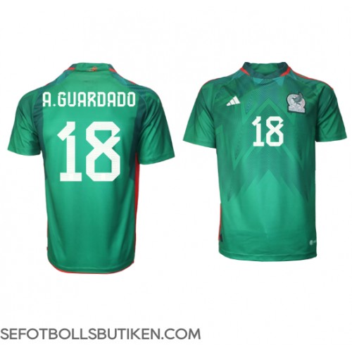 Mexiko Andres Guardado #18 Replika Hemma matchkläder VM 2022 Korta ärmar